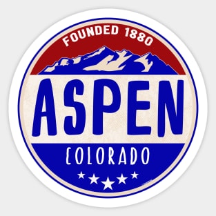 Aspen Colorado Skiing Ski Sticker